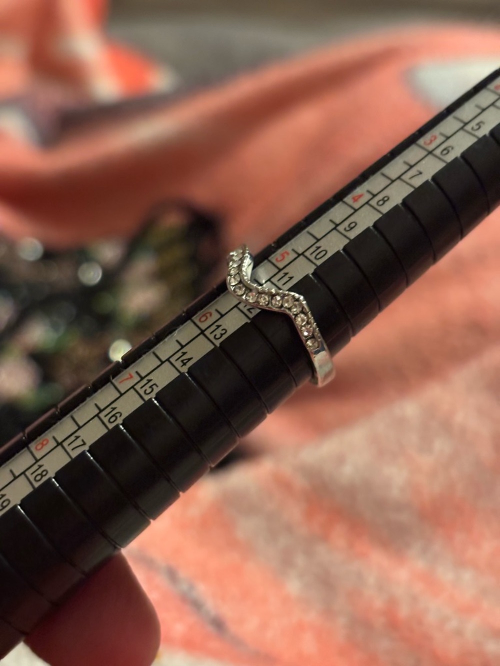 925 stamped Curved ring - Picture 3 of 3